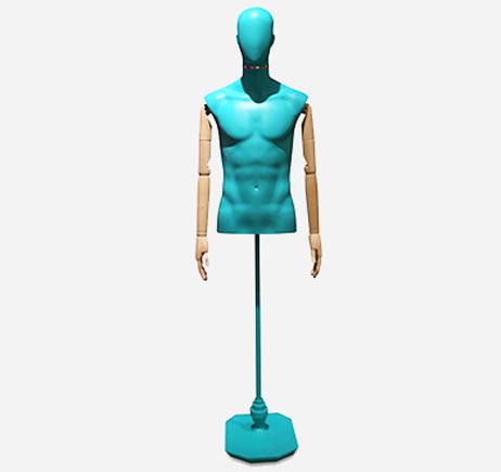 Mannequins masculins en ABS Fabricant de buste de couleur