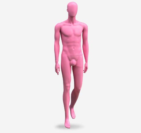 Manequins masculinos em ABS colorido fabricante de corpo inteiro