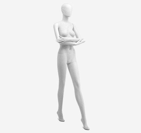 Frosted Fixed hand Female mannequins manufacturer